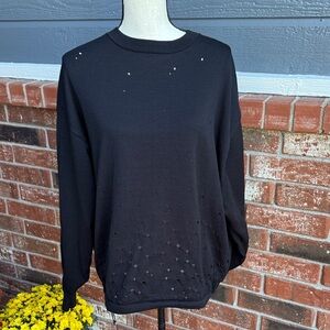 Nike Sportswear Tech Pack Black Long Sleeve Men's Sweater Size Medium